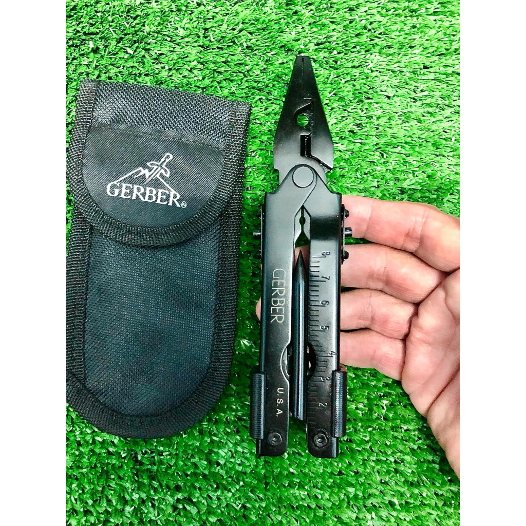มัลติทูล GERBER multi tool Functions 18 in 1 สีดำ หัวคีมปลายแหลม มีระบบล็อค งาน oem เครื่องมือ ใช้งานอเนกประสงค์