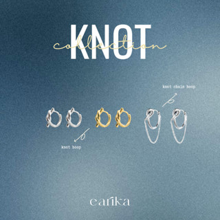 earika.earrings - knot collection ต่างหูห่วงปมเชือกก้านเงินแ…