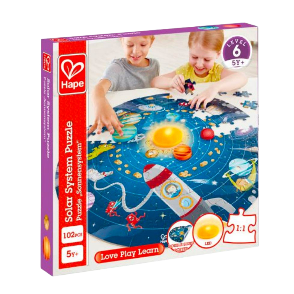 ของเล่นไม้ ปริศนาระบบสุริยะจักรวาล Hape Solar System Puzzle 5y+