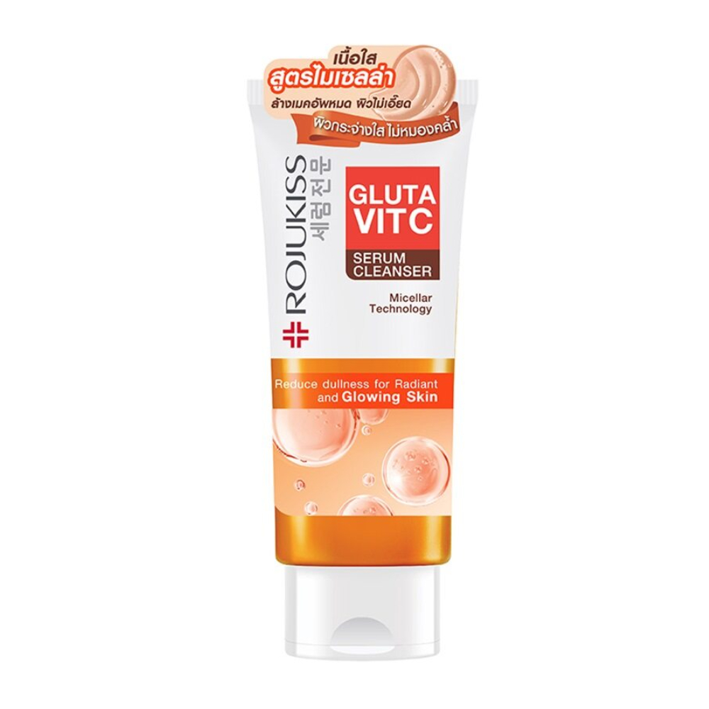 ROJUKISS Gluta Vitc Serum Cleanser ผลิตภัณฑ์ทำความสะอาดผิวหน้า 100g - รูปที่ 2