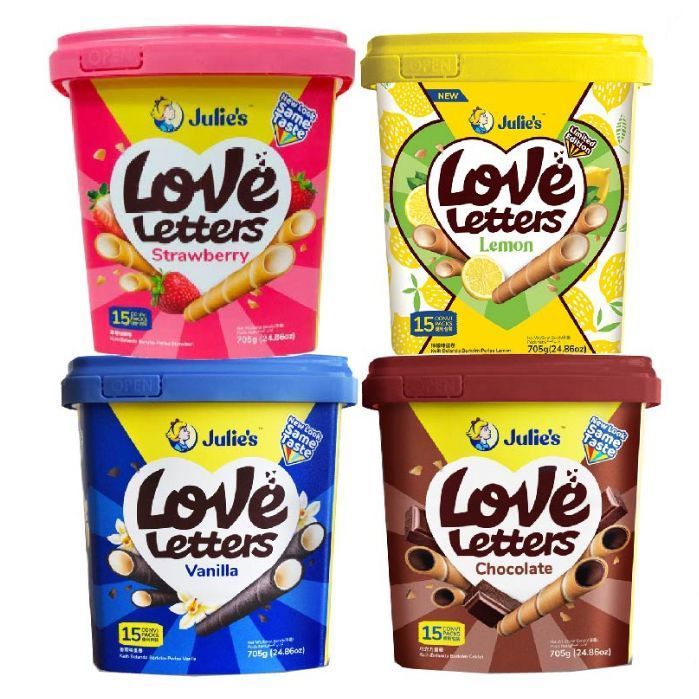 ขนมโอโจ้ Julie’s Love Letters มี 4 รส 350g & 650gram