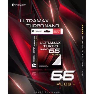 เอ็นแบดมินตัน Felet Ultramax Turbo Nano 66 Plus+ (0.66มม.) สินค้าลิขสิทธิ์แท้ 100%
