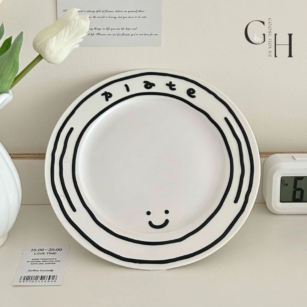 Goose Hour จาน ชาม แก้ว เซรามิค สไตล์เกาหลี Smiling face thumbnail 6