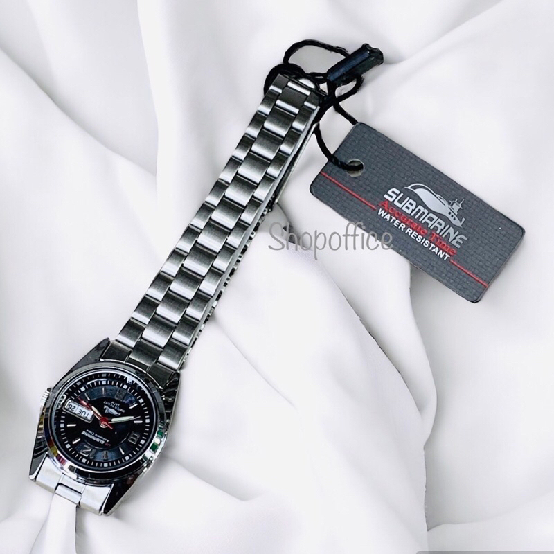 นาฬิกาข้อมือ ผู้หญิง US SUBMARINE แท้ มีพรายน้ำ กันน้ำ100% มีวันที่ สัปดาห์ J035