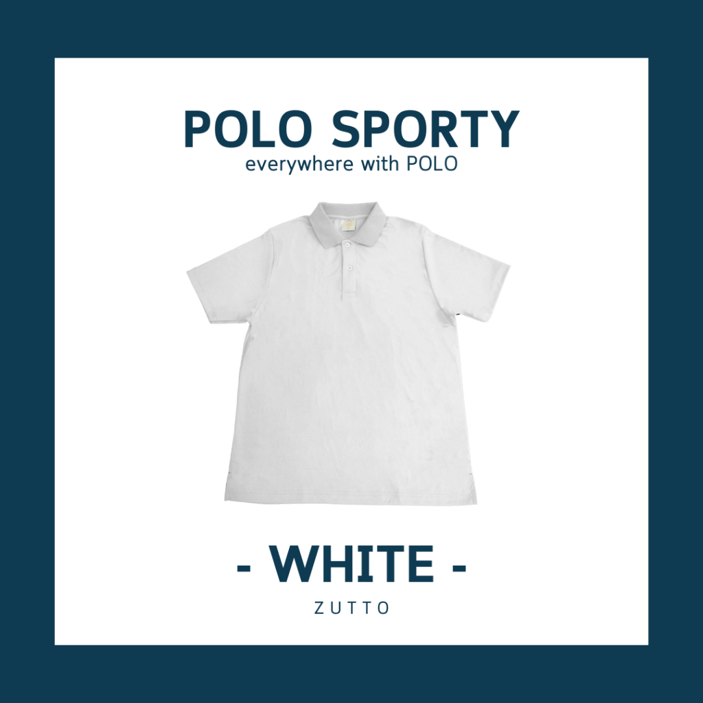 ZUTTO เสื้อโปโลพรางพุง รุ่น Sporty ไซส์ใหญ่ ผ้า Premium เสื้อผ้าคนอ้วน ระบายอากาศดี ซึมซับเหงื่อแห้ง