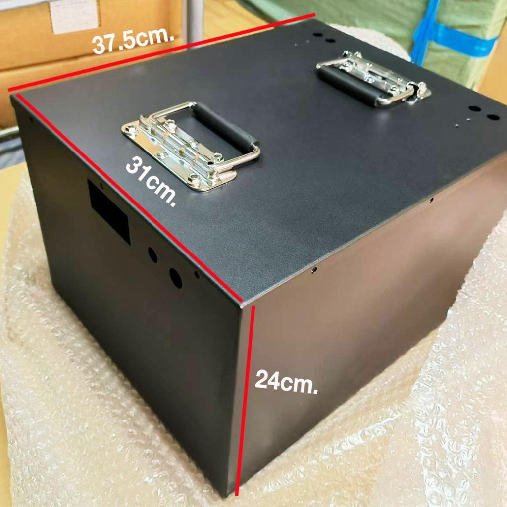 กล่องเหล็กใส่แบตเตอรี่ลิเธียมรถกอล์ฟ Lifepo4 EVE 105AH /CALB125AH และใส่อุปกรณ์ BMS ได้ พร้อมส่งในไทย - รูปที่ 2