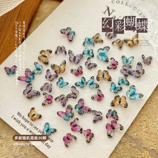 เรซิ่นผีเสื้อแต่งเล็บขนาด8*6มิลและ8*10.5มิล