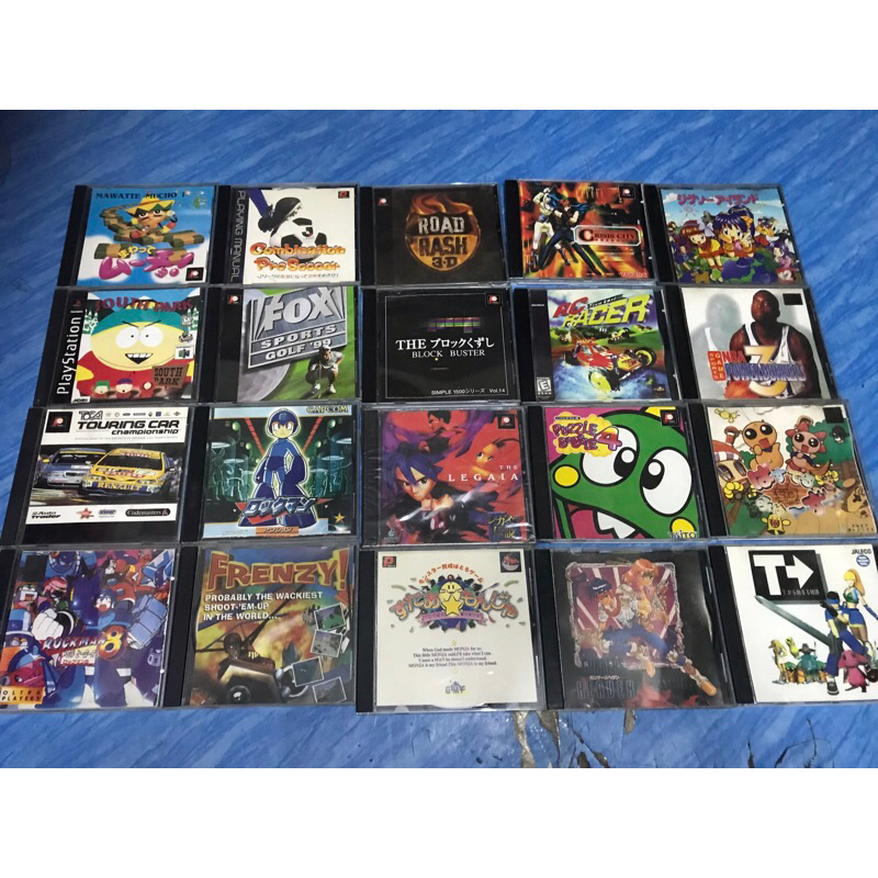 PS1,เกมส์ (1) แผ่นปั๊มใส่กล่องรุ่นแรก อายุมากกว่า 25 ปี ,หายาก มือ 1 สภาพใส