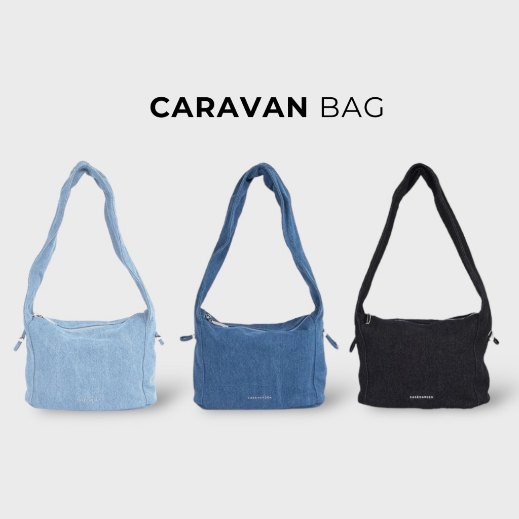 (ใส่โค้ด:13DD25 ลด150.-) Caravan Bag กระเป๋าสะพายไหล่ผ้ายีนส์