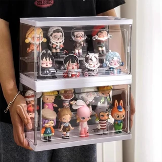 กล่องใส่โมเดล กล่องโชว์โมเดล กล่องใส่ art toy ประหยัดพื้นที่ พลาสติกอย่างดี กันฝุ่น กันน้ำ และมีความโปร่งใสสูง