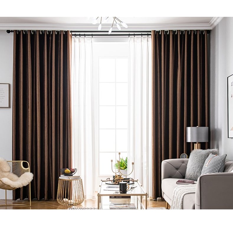 แนะนำ ผ้าม่าน ผ้าม่าน Blackout90%กันแสงยูวี ผ้าตาไก่ กันร้อน ห้องนอน พาร์ทิชันห้อง ม่าน มีหลายขนาดให้เลือก ราคาพิเศษ มีเก็บเงินปลายทาง