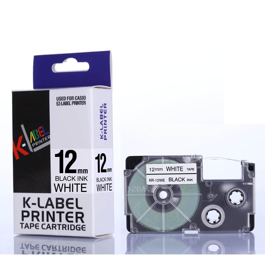 1pcs 6mm/9mm/12mm/18mm/24mm combo set compatible Casio label tape XR12WE XR12YW XR12RD KL-60 KL-120 
