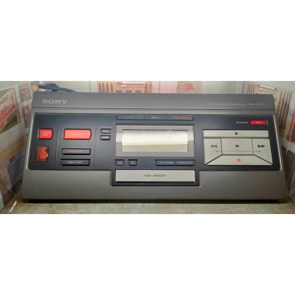 Sony RM-E100V Vintage Analog Video Editing Controller อุปกรณ์ตัดต่อ วิดีโอ แบบอนาล๊อค รุ่นเก่า เหมาะ