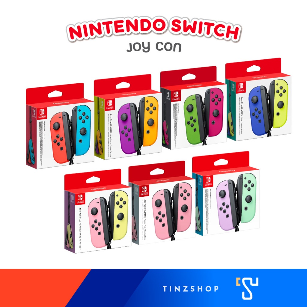 [จอยคอนแท้] Tinzshop Nintendo Switch Joy Con Controllers จอยคอน จอยแท้ จอยแท้นินเทนโด้