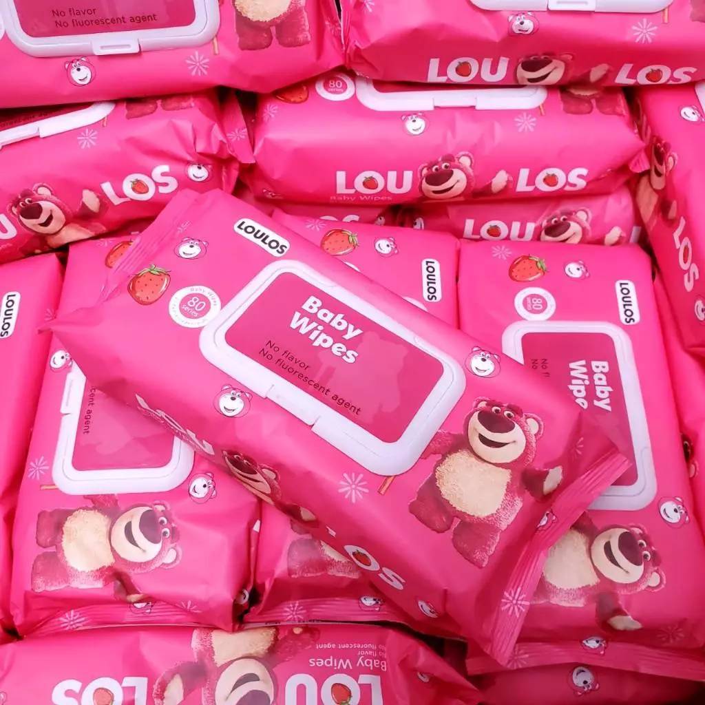 ทิชชูเปียกหมีล็อตโซ่ 10 ห่อ ขนาดห่อกลาง ทิชชู่เปียกของเด็ก กระดาษเปียก Baby Wipes ผ้านุ่มชุ่มชื่น-3