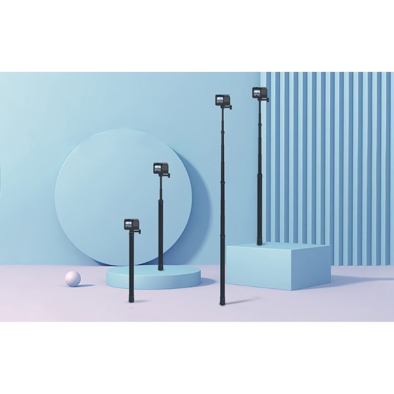 Telesin ไม้ 3 เมตร Carbon Fiber Selfie Stick 300cm. Gopro,Insta360,DJI Action 5Pro/4/3,Insta360