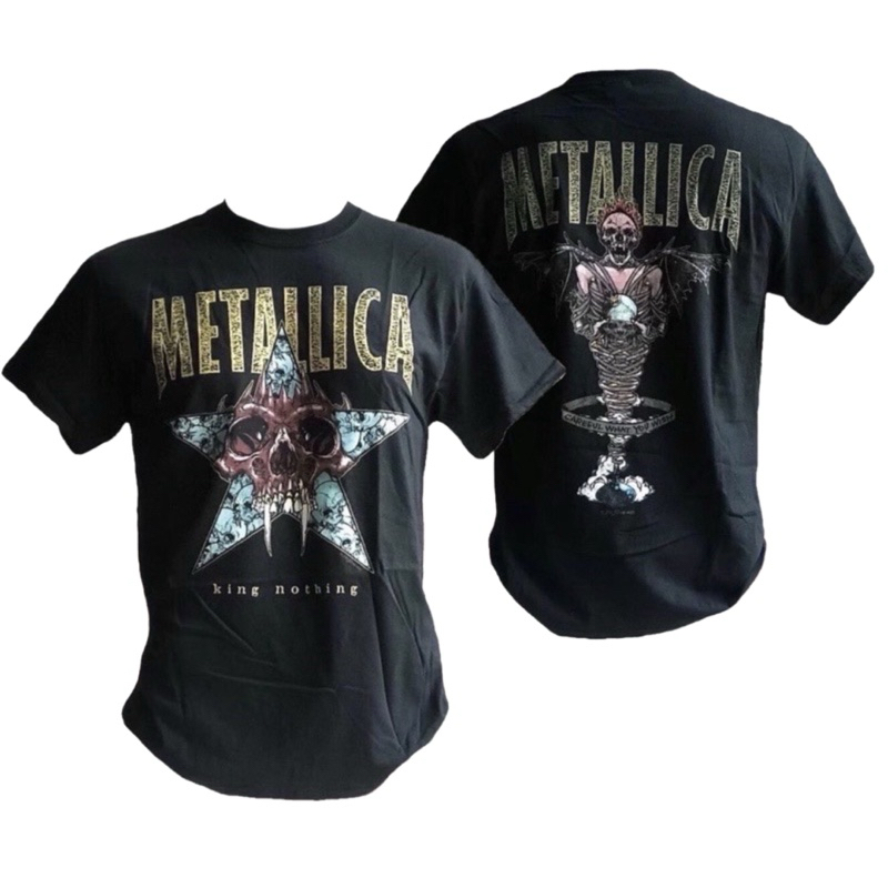 เสื้อยืดวงดนตรี METALLICA T-SHIRT ลาย KING NOTHING (2017) ลิขสิทธิ์แท้ UK (MET10)