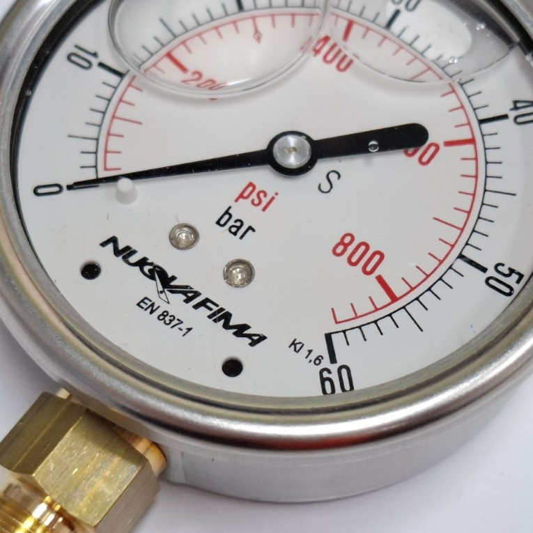 MGS10/A DS63 0-60 BAR/PSI,PSI/KG,KG/PSI เกจวัดเเรงดัน 1/4″ BSPM/NPTM มีน้ำมัน/ไม่มีนํ้ามัน ทองเหลืองออกล่าง หน้าปัด2.5” ราคา ถูกที่สุด ดีลบีเคเค แกลเลอรีภาพที่ 5