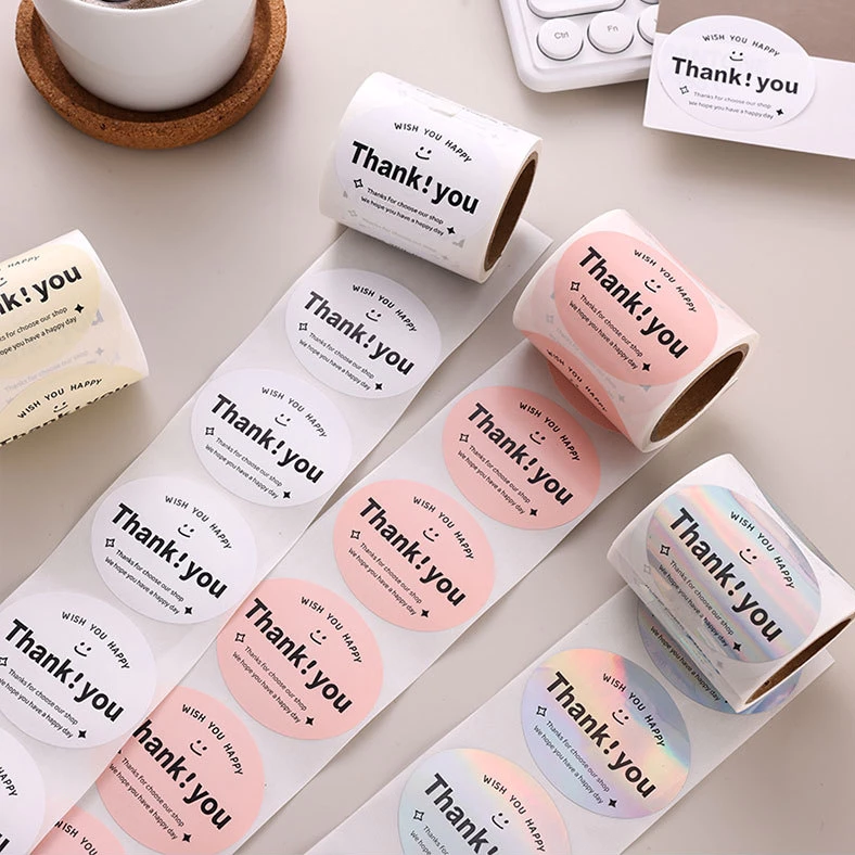 [พร้อมส่ง🇹🇭] สติ๊กเกอร์ซีลปิดผนึก (ม้วน120ดวง) มีให้เลือก 4 สี