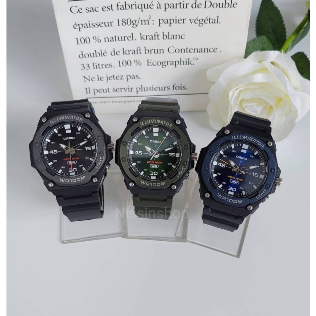 New! นาฬิกา Casio แท้ รุ่น MW-620H นาฬิกาข้อมือผู้ชายสายเรซิ่น กันน้ำ 100 เมตร ของแท้ 100% ประกันศูนย์ CMG 1ปี