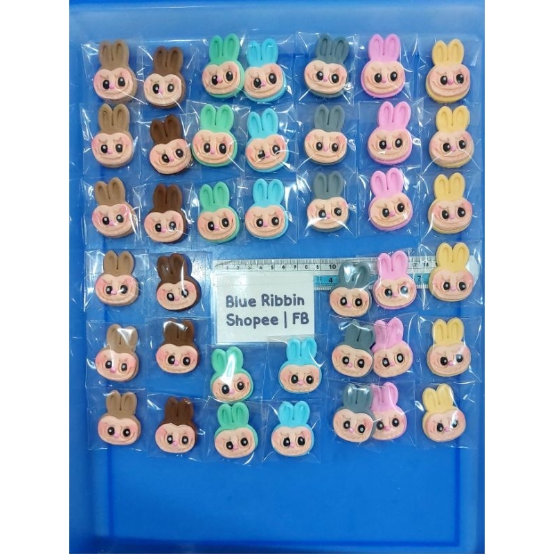 40 ชิ้น ค่าส่งถูก ลาบูบู้ น้ำตาลปั้นลาบูบู้ ของตกแต่งเค้กวันเกิดลาบูบู้ labubu cake topper น้ำตาลปั้นแต่งเค้ก คัพเค้ก