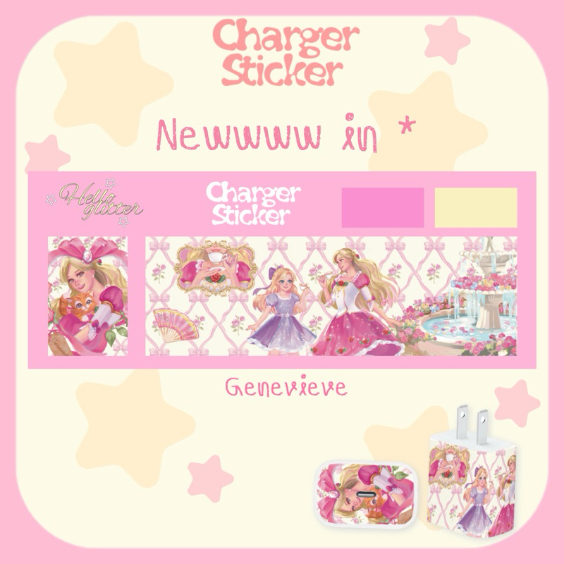 Charger Sticker  สติกเกอร์ติดหัวชาร์จ PVC ♡by helloxglitter ราคา ถูกที่สุด ดีลบีเคเค แกลเลอรีภาพที่ 6