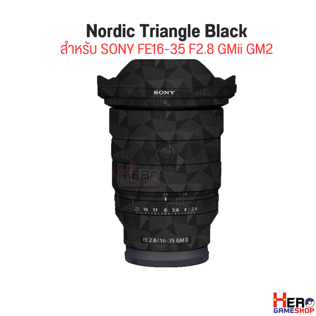 [Sticker Sony] Lens Camera สติกเกอร์ เลนส์ Skin ไม่ทิ้งคราบกาว ติดง่าย กันรอย Sony FE16-35 F2.8 GMii GM2 lens