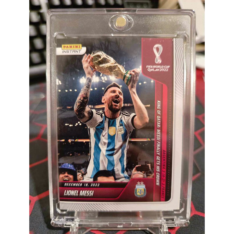 Lionel Messi King Of Qatar 2022 Panini Instant Fifa World Cup Qatar 2022