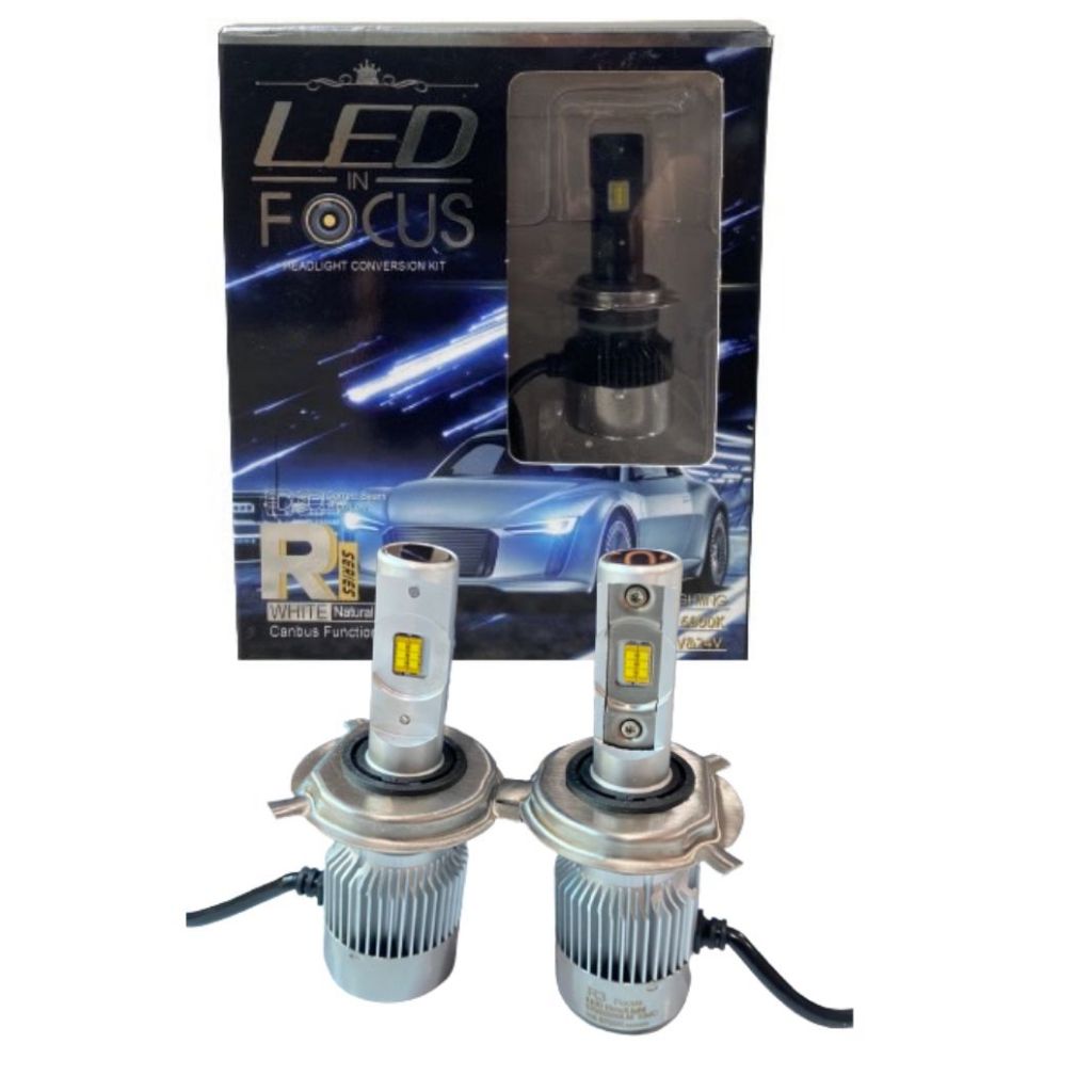 fd_24hr หลอดไฟหน้าสำหรับรถยนต์ รุ่นLED-R3 CANBUS 12V-24V มีขั้ว H4 H7 H11 9006-HB4 ให้เลือก จำนวน1คู