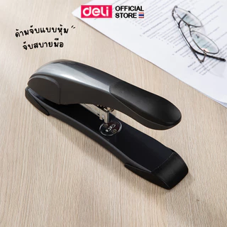 Deli เครื่องเย็บกระดาษ 60 แผ่น ที่เย็บกระดาษ เครื่องเย็บ แม็ค แม็ก Heavy Stapler (คละสี 1 ชิ้น)