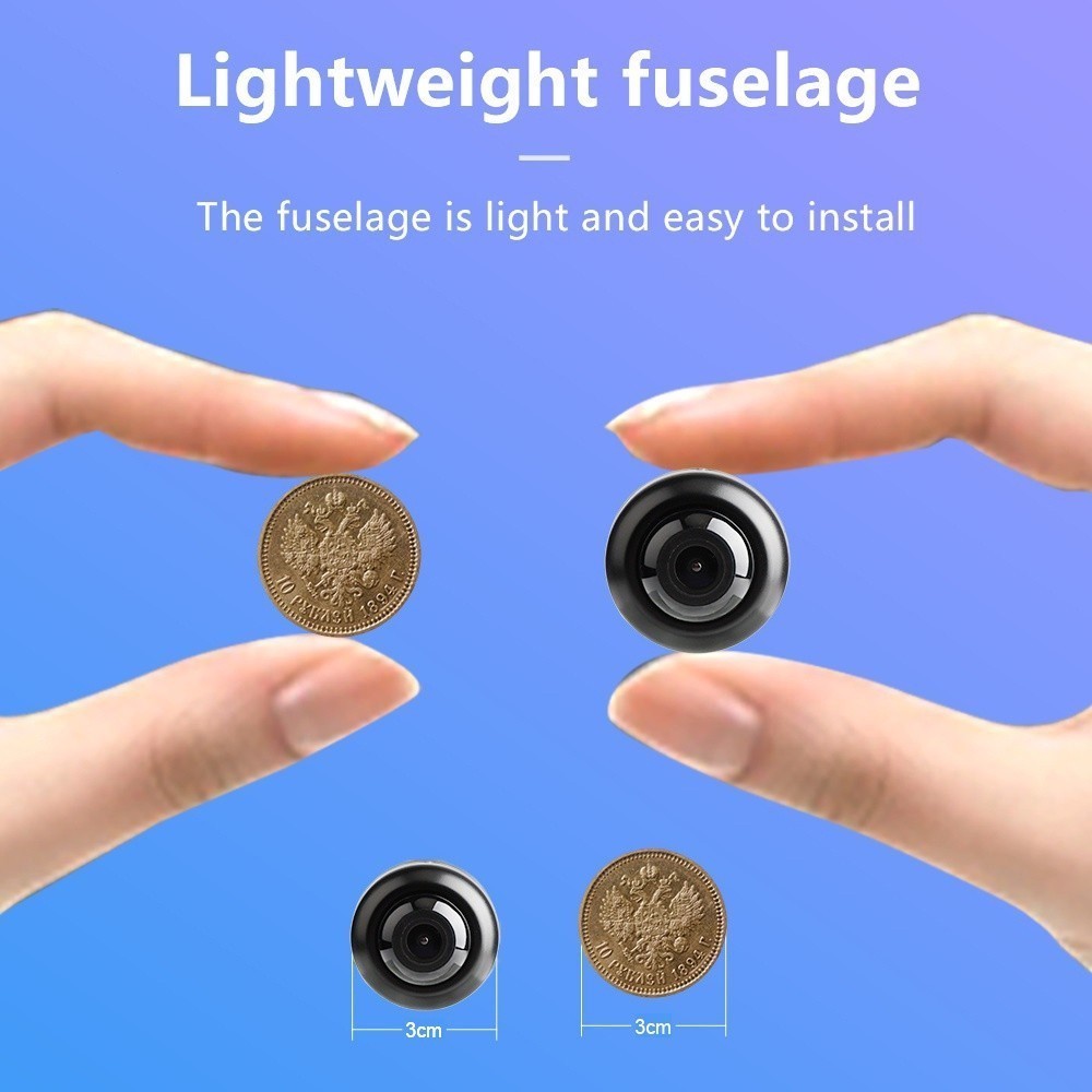 กล้องวงจรปิดไร้สาย 1080P WIFI ขนาดเล็ก ความละเอียดสูง มองเห็นที่มืด ตรวจจับการเคลื่อนไหว มองเห็นที่มืด สําหรับเด็กทารก
