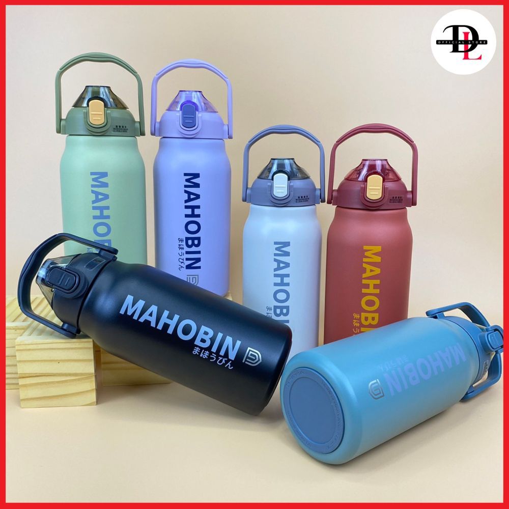 Mahobin แก้วเก็บความเย็น กระบอกน้ำ  ขวดน้ำ ขนาด1300 ML และ 1700ML กระติกน้ำร้อน กระติกเก็บความร้อนสู