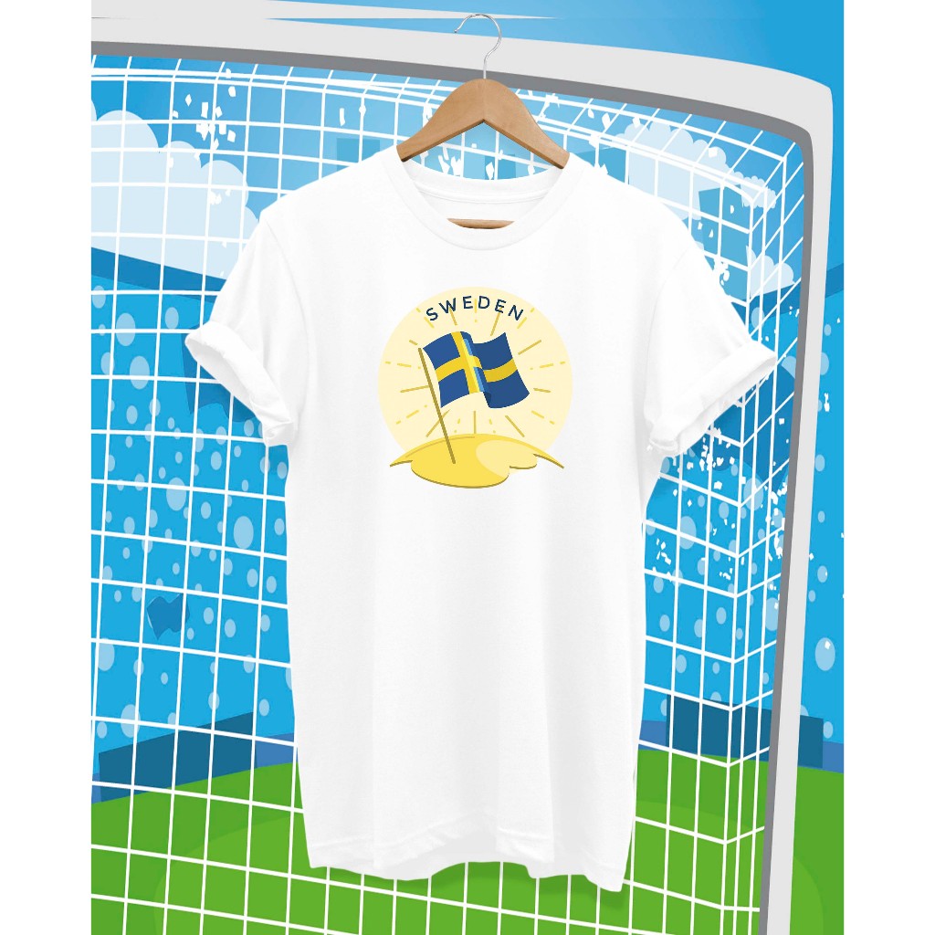 เสื้อยืด ทีมชาติ สวีเดน Sweden EURO บอลยูโร