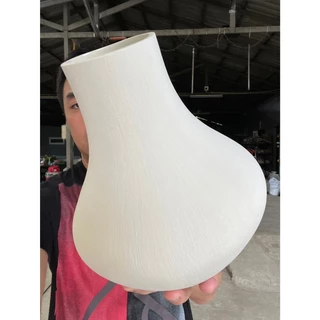 แจกันดอกไม้ สูง10นิ้ว Vase Ceramics ตกแต่งแจกันเซรามิกที่เรียบง่ายให้สวยและทันสมัย ออกใบกำกับภาษีได้