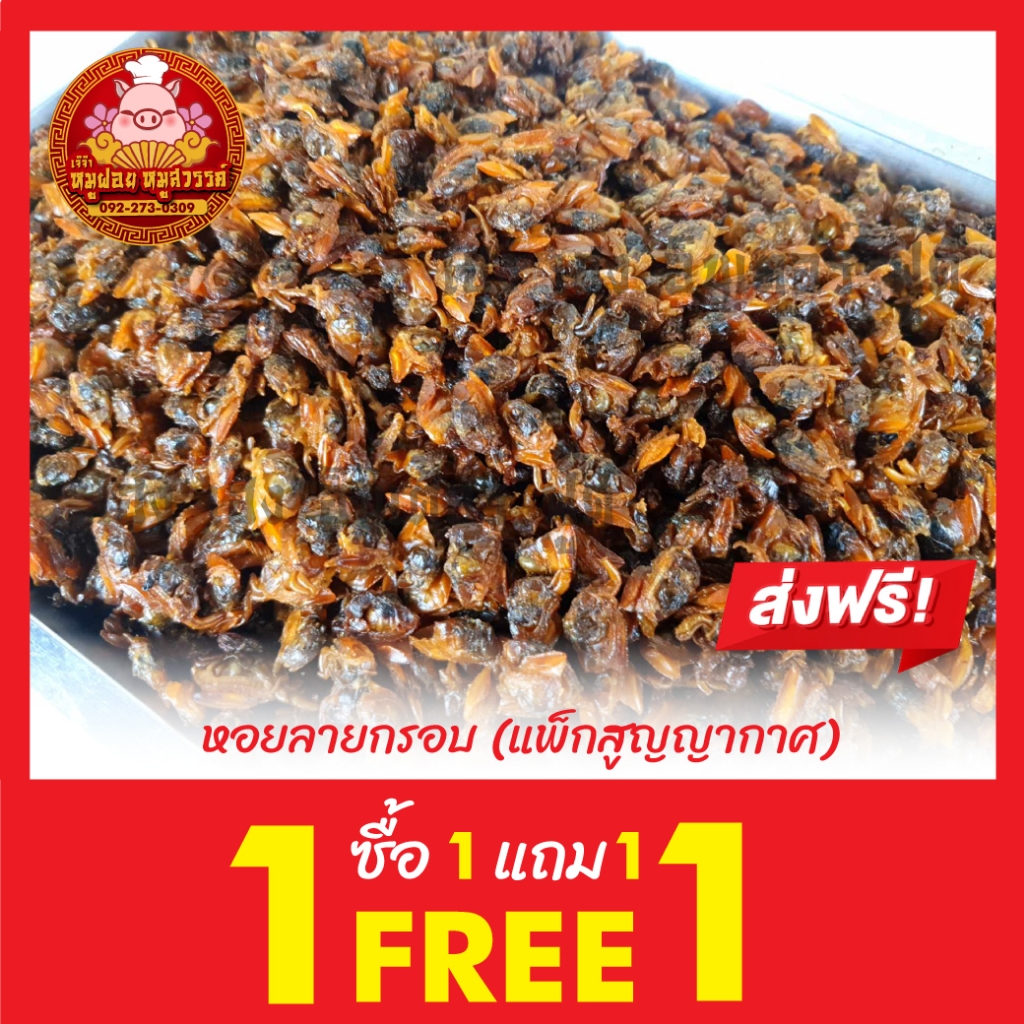 [ซื้อ1แถม1] หอยลายกรอบ หอยลาย ทำสดใหม่ทุกวัน ส่งตรงจากมหาชัยทะเลไทย - รูปที่ 3
