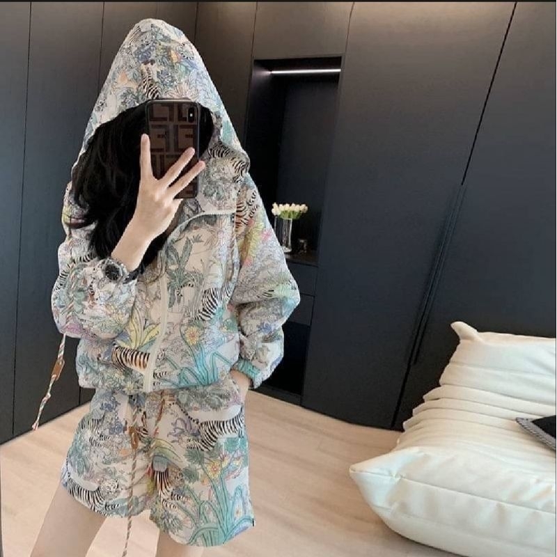 SET เสื้อ+กางเกงขาสั้น ลายเสือ ป้ายmothing house