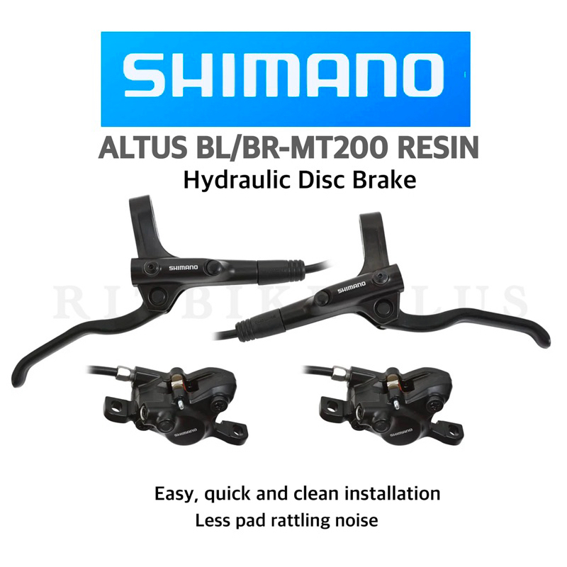 ชุดดิสก์เบรคจักรยาน SHIMANO รุ่น ALTUS รุ่น BL/BR-MT200 RESIN พร้อมกล่อง (สายหน้า 1000mm. สายหลัง 1700mm.)