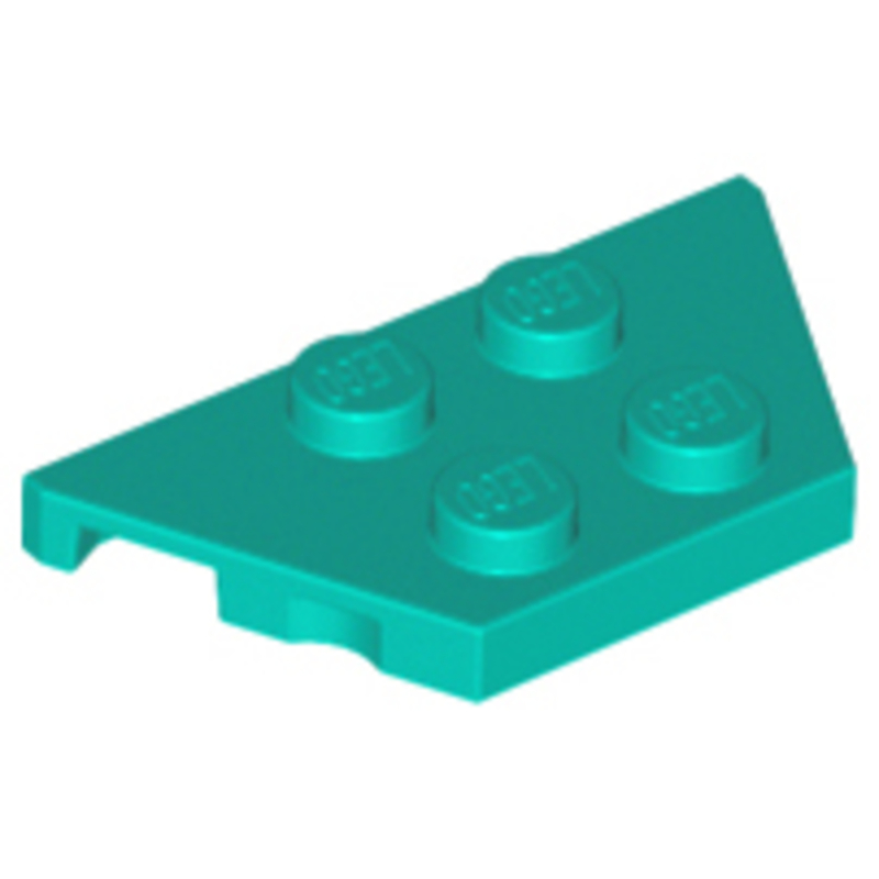 LEGO PART No: 51739 (ชิ้นส่วนเลโก้แท้) Wedge, Plate 2 x 4