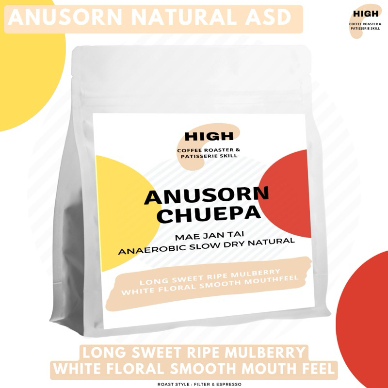 เมล็ดกาแฟ Anusorn Chuepa Anaerobic Slow Dry Natural แม่จันใต้ เชียงราย