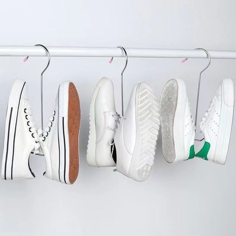 ชั้นวางรองเท้าสแตนเลสมัลติฟังก์ชั่นสำหรับระเบียงบ้านชั้นวางรองเท้าแห้ง - รูปที่ 3