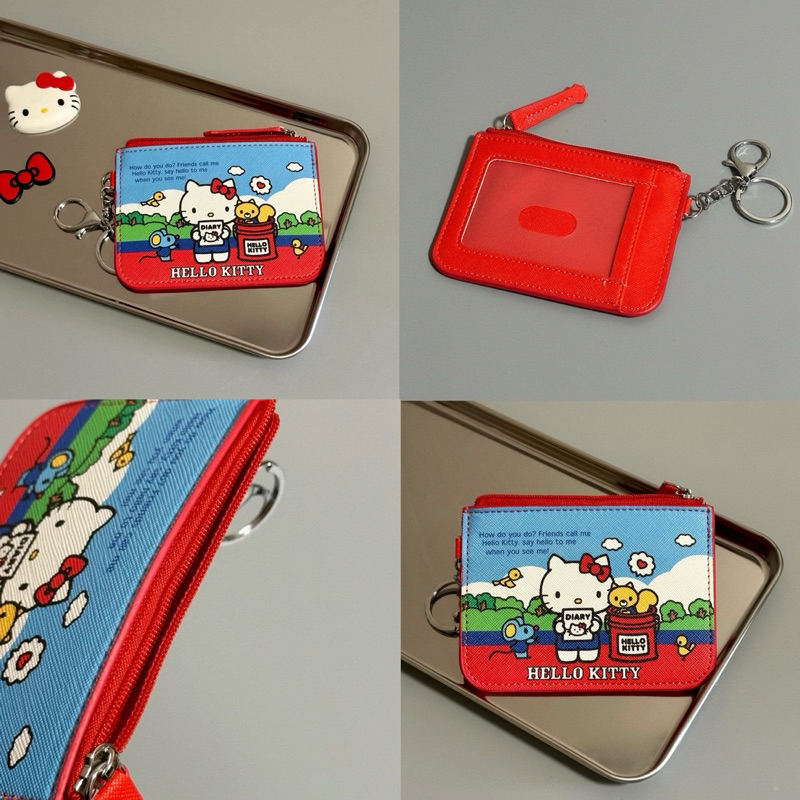 ❤️ กระเป๋าใส่บัตร Hello Kitty คิตตี้ น่ารัก ที่ใส่บัตร พวงกุญแจ กระเป๋าตังค์ พวงกุญแจห้อยกระเป๋า 04036