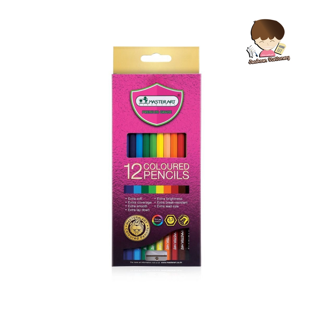 สีไม้ยาว 12 สี   24 สี   48 สี   36 สี  60  สี Master Art