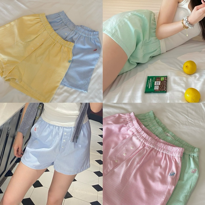[Last sale❤️‍🔥] - Lana shorts มีซับใน กางเกงขาสั้นลายทาง มีกระเป๋ากางเกง 2 ข้าง