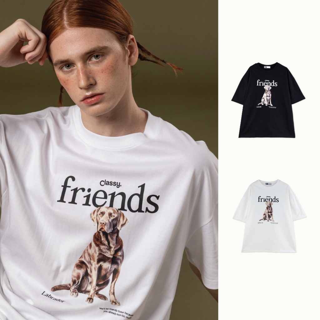 Classy Club - เสื้อยืด แขนสั้น สกรีนลาย Col. Classy Friends รุ่น Labrador T-Shirt