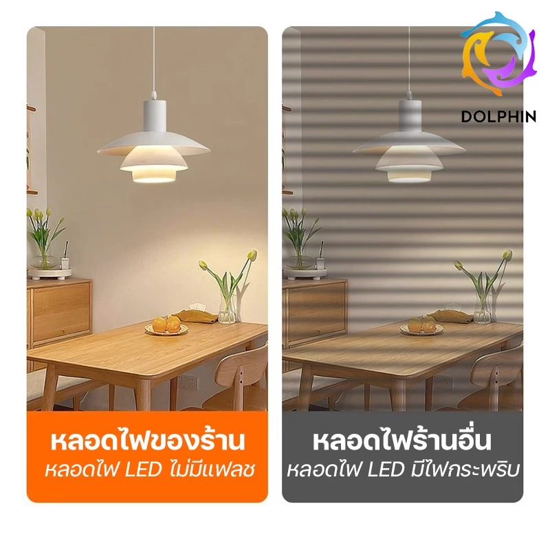 รับประกัน 2ปี หลอดไฟ LED Bulb ใช้ไฟฟ้า220V ขั้วหลอดไฟ e27  5w 7w 9w 13w 15w 18w 24w แสงขาว แสงวอร์ม thumbnail 6