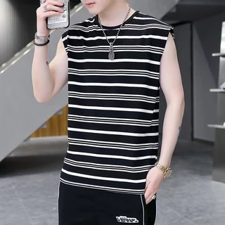TS MEN เสื้อแขนกุดผู้ชาย เสื้อกล้ามผู้ชาย แฟชั่นสำหรับผู้ชาย(มี4สี)รุ่นT91