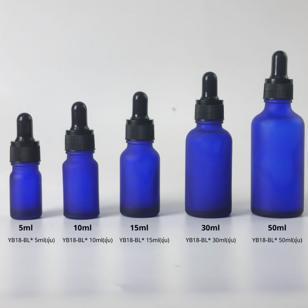 ขวดแก้วพร้อมดรอปเปอร์(ฝาสีดำหยัก จุกดำ)ขนาด 5ml 10ml 15ml 30ml 50ml หัวบีบหยด ใส่เซรั่ม เอสเซ้นต์ ขวดแบ่ง ภาชนะทดลอง