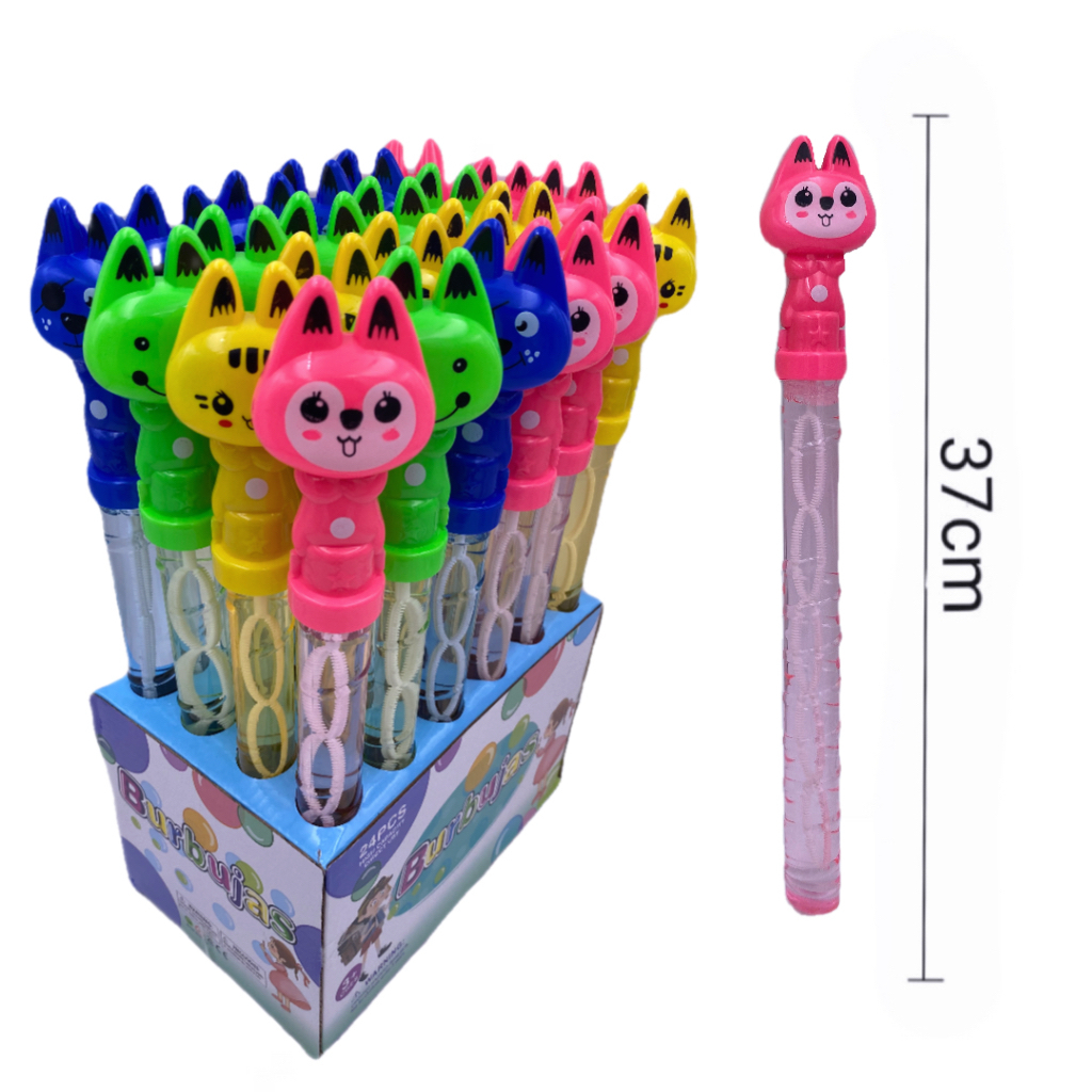 (A0016) ของเล่นเป่าฟองสำหรับเด็ก ขนาดใหญ่ 37 ซม. รุ่นกระบองการ์ตูนคละแบบ ของเล่น ลายการ์ตูน สําหรับเด็ก แท่งบับเบิ้ล