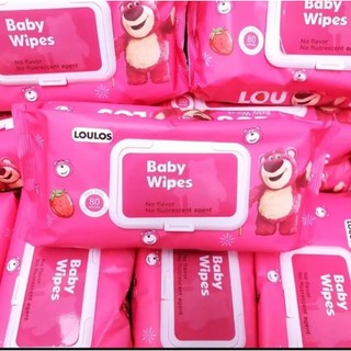 สินค้ามาใหม่พร้อมส่ง กระดาษทิชชู่เปียก สูตรอ่อนโยน นุ่มสบาย ไม่ระคายเคือง 1 ห่อ 80 แผ่น 🧸