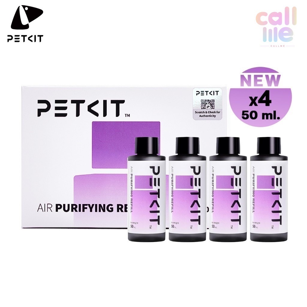 Petkit Concentrated Air Purifying Refill น้ำยาดับกลิ่นห้องน้ำอัตโนมัติ Petkit 50ml.x4ขวด[PK55]